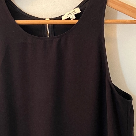 Wilfred | Little Black Racer Back Dress with Exposed Zipper - Size Small - Picture 3 of 14